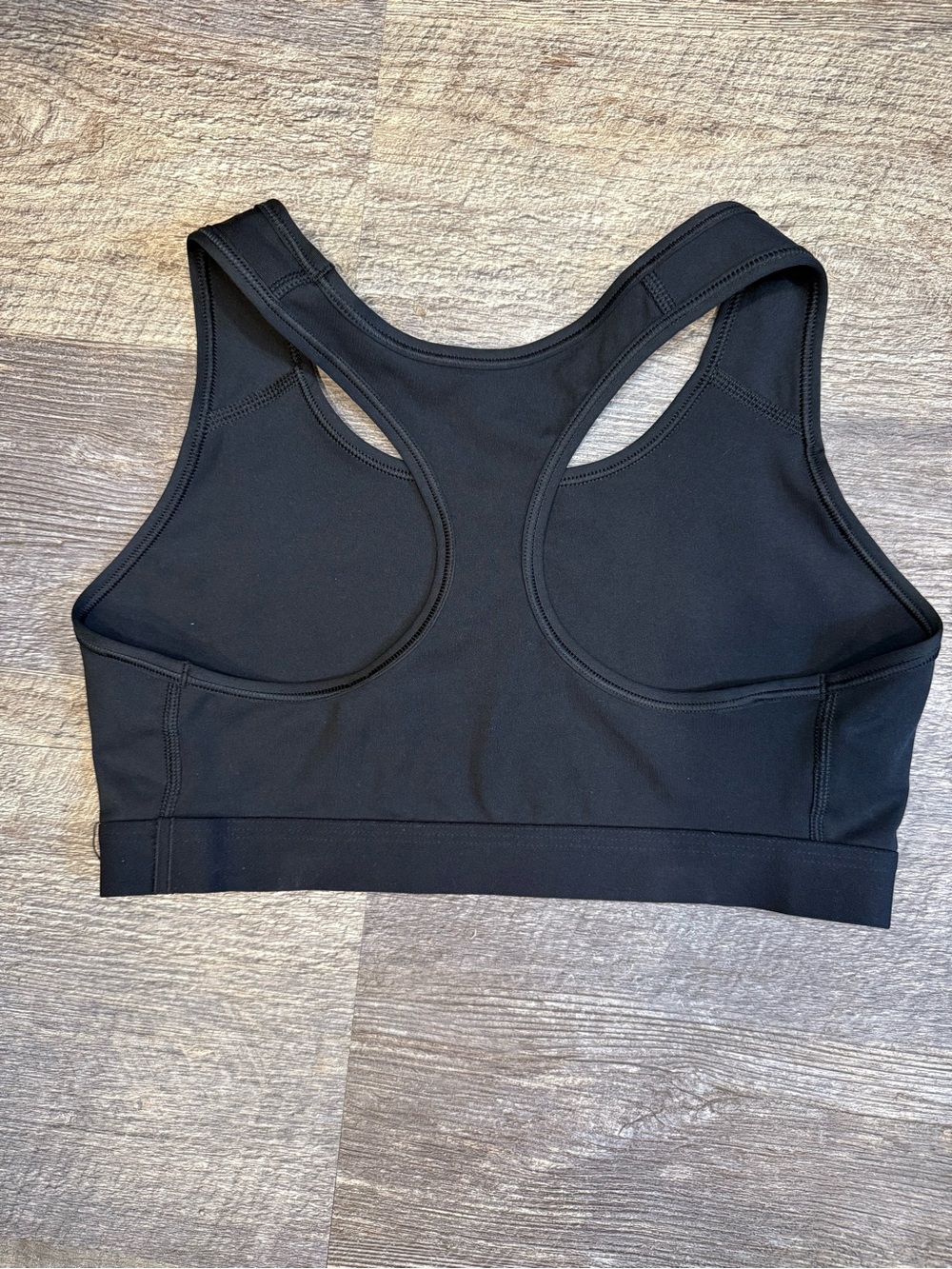 Nike Dri-Fit Sports Bra Black Medium Support Racerback Athletic M - Picture 2 of 4